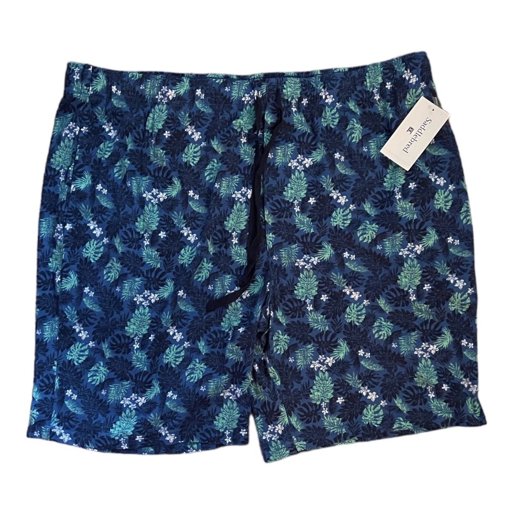 Saddlebred Men's Soft 100% Cotton Elastic Waistband Shorts  XXL (Original $34)